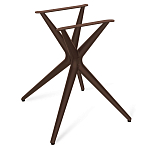 Стол обеденный с коричневой прямоугольной столешницей из керамики на четырех пластиковых ножках Brown Ceramics варинант исполнения - 4 | Loft Concept в Ижевске