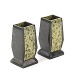 Настольный письменный набор из змеевика с часами и таблетницей Successful Leader варинант исполнения - 3 | Loft Concept в Ижевске