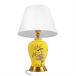 Настольная лампа желтая с изображением птиц Slip Away варинант исполнения - 3 | Loft Concept в Ижевске