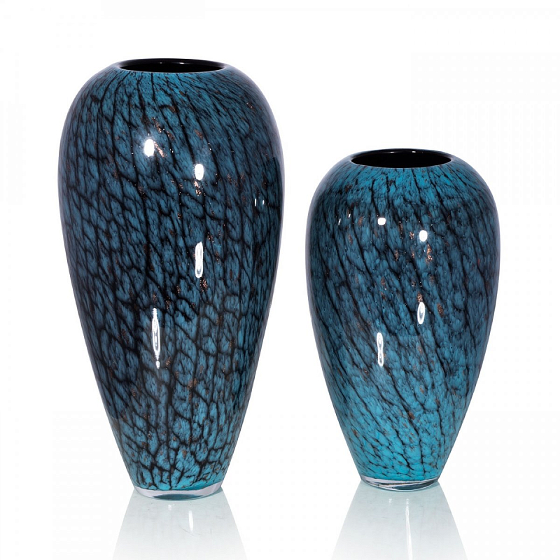 Стеклянная ваза Chrysalis Бирюзовый в Ижевске | Loft Concept 