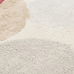 Ковер из хлопка с абстрактным принтом бежевого цвета Elysian Flow Blush варинант исполнения - 3 | Loft Concept в Ижевске