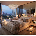 Люстра с каскадом из подвесных прозрачных элементов Attractiveness варинант исполнения - 3 | Loft Concept в Ижевске