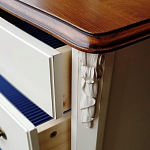 Высокий деревянный комод в стиле прованс Montmartre Provence Chest of Drawers варинант исполнения - 3 | Loft Concept в Ижевске
