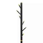 Напольная вешалка чёрная с золотистыми элементами Branches Hangers варинант исполнения - 2 | Loft Concept в Ижевске