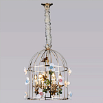 Люстра в виде клетки с цветами Flower Cell варинант исполнения - 3 | Loft Concept в Ижевске