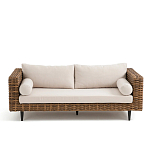 Трехместный садовый диван из плетеного пластика Matteo варинант исполнения - 6 | Loft Concept в Ижевске