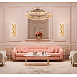 Люстра кольцевая с текстурной огранкой Reflection of Reality варинант исполнения - 3 | Loft Concept в Ижевске