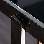 Консоль в современном стиле с черной стекляной столешницей Console with Black Glass варинант исполнения - 3 | Loft Concept в Ижевске