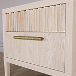 Прикроватная Тумбочка Primo с двумя ящиками Светлый дуб варинант исполнения - 4 | Loft Concept в Ижевске