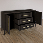 Буфет Primo с тремя ящиками и двумя фасадами Темный орех варинант исполнения - 5 | Loft Concept в Ижевске