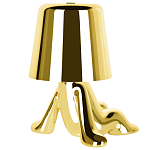 Настольная лампа фигурная золотого цвета с гладким абажуром Высота 17 см Sophia варинант исполнения - 6 | Loft Concept в Ижевске