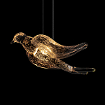 Подвесной светильник с прозрачной стеклянной птичкой Serip Voa варинант исполнения - 7 | Loft Concept в Ижевске