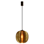 Подвесной светильник со стеклянным рельефным плафоном золото Perforated Glass 25 варинант исполнения - 2 | Loft Concept в Ижевске