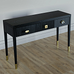 Дизайнерский Письменный стол Elsa Dreams Black с тремя ящиками варинант исполнения - 3 | Loft Concept в Ижевске