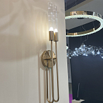 Бра с вытянутым рифленым стеклянным плафоном цилиндрической формы Trumpet tube варинант исполнения - 8 | Loft Concept в Ижевске