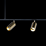 Люстра линейная с 5-ю цилиндрическими плафонами цвета латунь TRIBES CHANDELIER варинант исполнения - 5 | Loft Concept в Ижевске