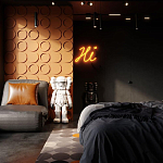 Гипсовая 3D панель с принтографией PM-105 варинант исполнения - 1 | Loft Concept в Ижевске