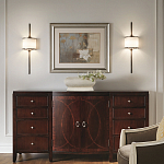 Бра вертикальное с белым полукруглым плафоном и длинным стержнем L Kichler варинант исполнения - 2 | Loft Concept в Ижевске