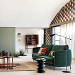 Торшер с поворотным плафоном Aracea Black Floor Lamp варинант исполнения - 11 | Loft Concept в Ижевске