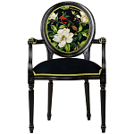 Стул с подлокотниками из бука с изображением птиц и цветов Blooming Birds варинант исполнения - 1 | Loft Concept в Ижевске
