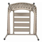 Стул серо-бежевый с декоративным плетением на спинке и подлокотниках Chair Weave варинант исполнения - 7 | Loft Concept в Ижевске