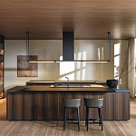 Кухонный гарнитур из массива дерева и камня HI-LINE 6 FRAME DOOR Dada Engenereed Kitchen варинант исполнения - 1 | Loft Concept в Ижевске