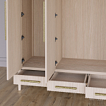 Большой Шкаф Primo Светлый дуб с 3 дверьми и 3 выдвижными ящиками варинант исполнения - 4 | Loft Concept в Ижевске