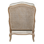 Кресло со спинкой из ротанга Ellie Rattan Armchair beige print flax варинант исполнения - 2 | Loft Concept в Ижевске