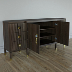 Большой Комод-буфет Elsa Dreams Walnut с ящиками варинант исполнения - 5 | Loft Concept в Ижевске