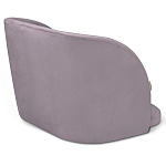 Барный стул со спинкой на 4-х деревянных ножках Сиреневый Велюр Ava Charm варинант исполнения - 3 | Loft Concept в Ижевске