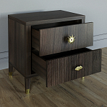 Тумба прикроватная с двумя ящиками Elsa Dreams Walnut варинант исполнения - 2 | Loft Concept в Ижевске