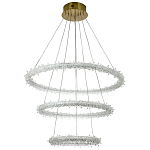 Многоярусная кольцевая люстра с хрустальным декором Gilbertine Crystals Ring Chandelier варинант исполнения - 2 | Loft Concept в Ижевске