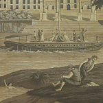 Обои ручная роспись Monuments of Paris Eau Forte on antique scenic Xuan paper варинант исполнения - 1 | Loft Concept в Ижевске