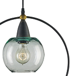 Подвесной светильник с прозрачным плафоном в тонком металлическом кругу Hanging Cascade Balls варинант исполнения - 1 | Loft Concept в Ижевске