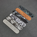 Бра с каменным основанием и 3-мя плафоном из стекла Shaw Marble Lighting варинант исполнения - 1 | Loft Concept в Ижевске