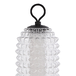 Настольная лампа с прозрачным факутрным стеклянным плафоном Sonora варинант исполнения - 3 | Loft Concept в Ижевске