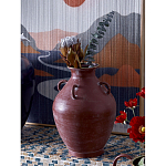 Ваза бордовая с 4-мя фактурными ручками Vase Burgundy Glaze варинант исполнения - 3 | Loft Concept в Ижевске
