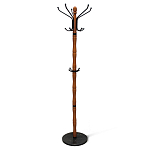 Вешалка напольная деревянная с черными металлическими крючками Noble Branches варинант исполнения - 1 | Loft Concept в Ижевске