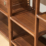 Стеллаж деревянный с полками для хранения Moon Walnut Furniture варинант исполнения - 3 | Loft Concept в Ижевске