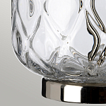 Настольная лампа с цилиндрическим абажуром и прозрачным стеклянным основанием Quintiesse варинант исполнения - 5 | Loft Concept в Ижевске