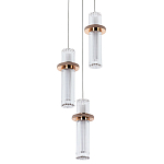 Подвесной светильник золото Trio Odile Acrylic Tube Hanging Lamp Gold варинант исполнения - 1 | Loft Concept в Ижевске