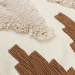 Чехол на подушку с вышивкой в виде геометрических узоров Beige Calista Square варинант исполнения - 2 | Loft Concept в Ижевске