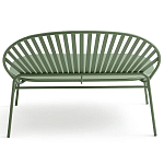 Зелёная скамья из стали Goodwin Metal Bench Green варинант исполнения - 3 | Loft Concept в Ижевске