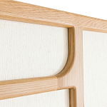 Ширма из массива дуба и ткани Arcuri Screen варинант исполнения - 5 | Loft Concept в Ижевске