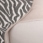 Кресло без подлокотников бежевое с принтом Macrocosm варинант исполнения - 2 | Loft Concept в Ижевске