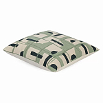 Подушка декоративная зеленого цвета с геометрическим рисунком Divine Abstractions варинант исполнения - 1 | Loft Concept в Ижевске