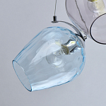 Люстра каскадная с 9-ю разноцветными стеклянными плафонами Kaleido варинант исполнения - 5 | Loft Concept в Ижевске