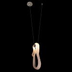 Подвесной светильник белого цвета с изогнутым плафоном Flow Loop варинант исполнения - 3 | Loft Concept в Ижевске