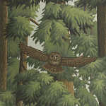 Обои ручная роспись Redwoods Colourway SC-281 on scenic paper варинант исполнения - 2 | Loft Concept в Ижевске