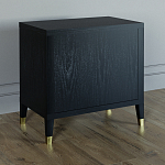 Прикроватная тумбочка с полкой Elsa Dreams Black варинант исполнения - 4 | Loft Concept в Ижевске